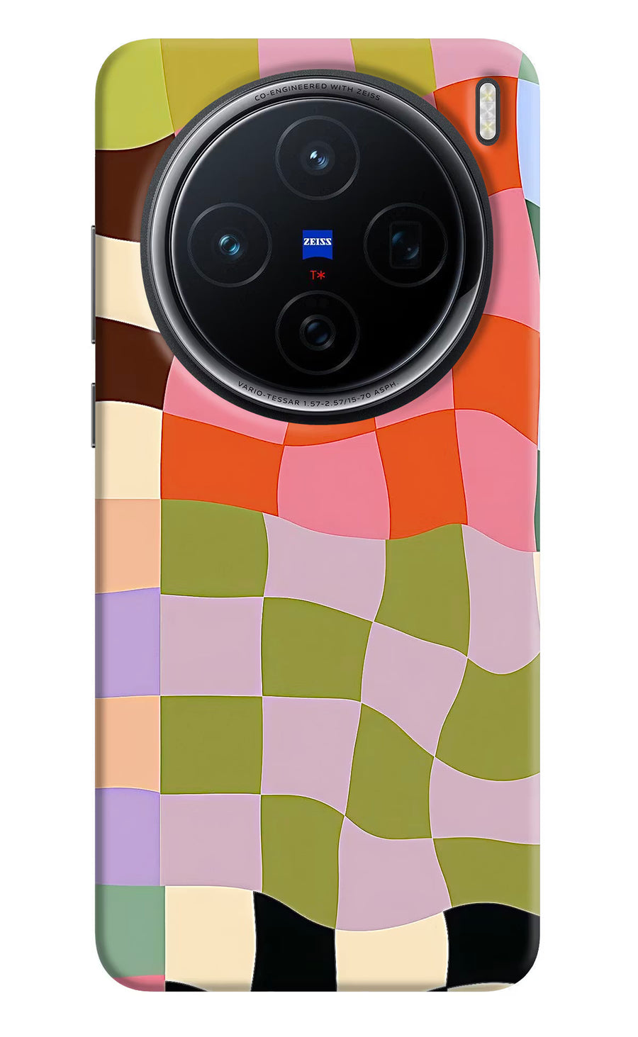 Wavy Grid Vivo X200 5G Back Cover, Hard case