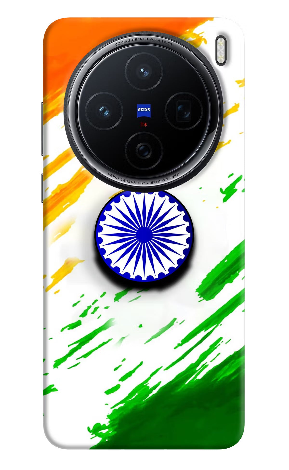 Indian Flag Ashoka Chakra Vivo X200 5G Pop Case by Casekaro