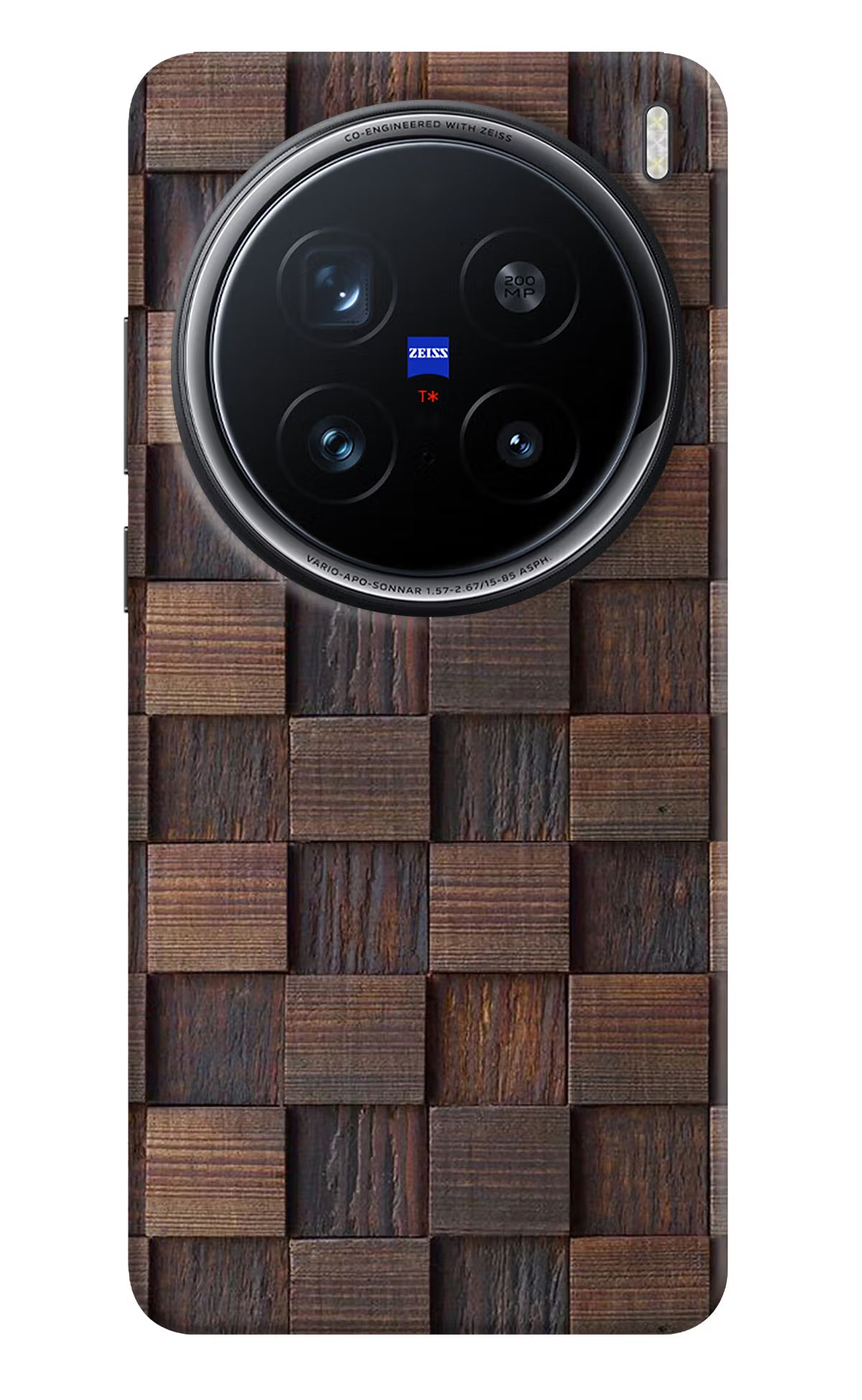 Wooden Cube Design Vivo X200 Pro 5G Hard Case Back Cover by Casekaro