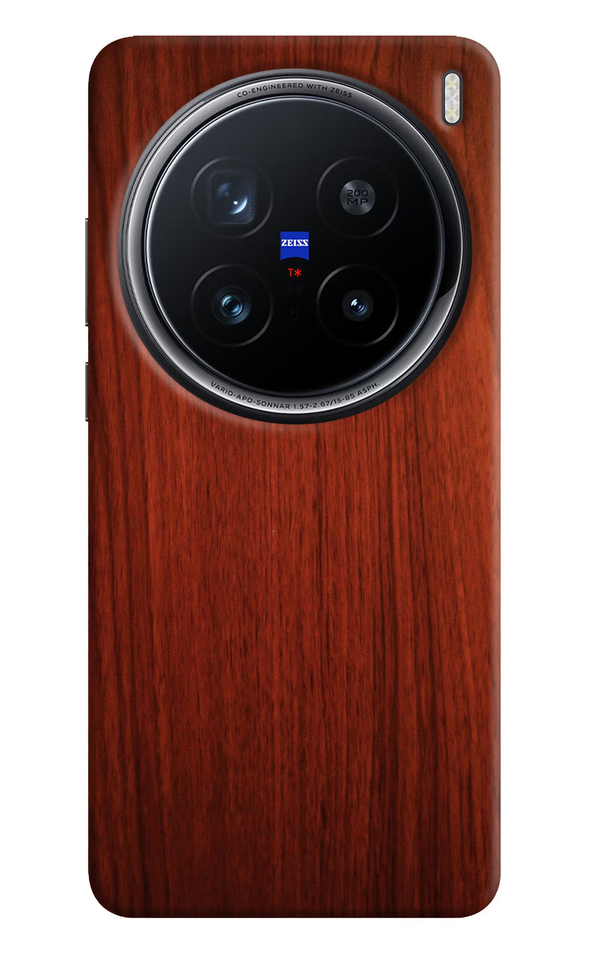 Wooden Plain Pattern Vivo X200 Pro 5G Hard Case Back Cover by Casekaro