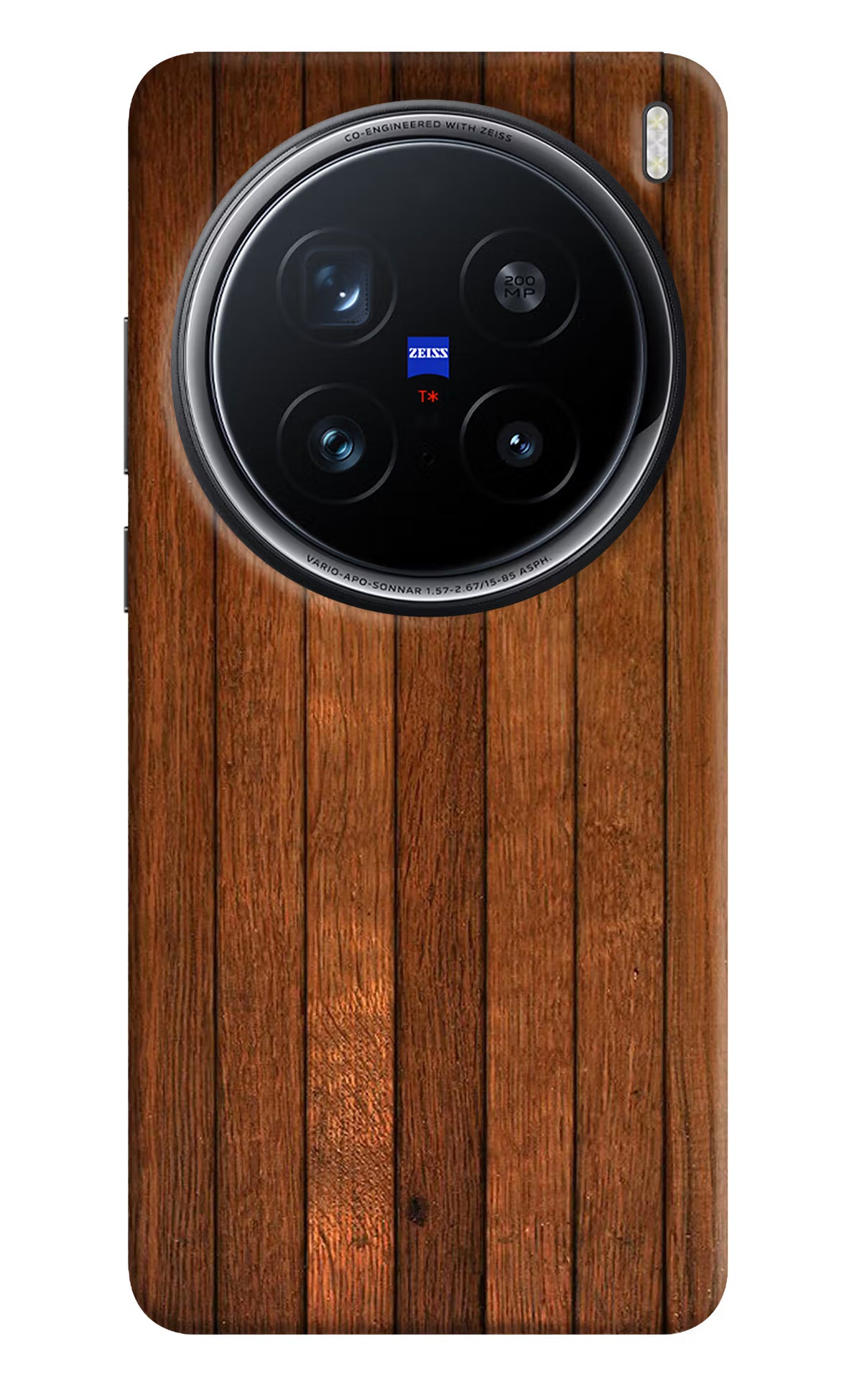 Wooden Artwork Bands Vivo X200 Pro 5G Hard Case Back Cover by Casekaro