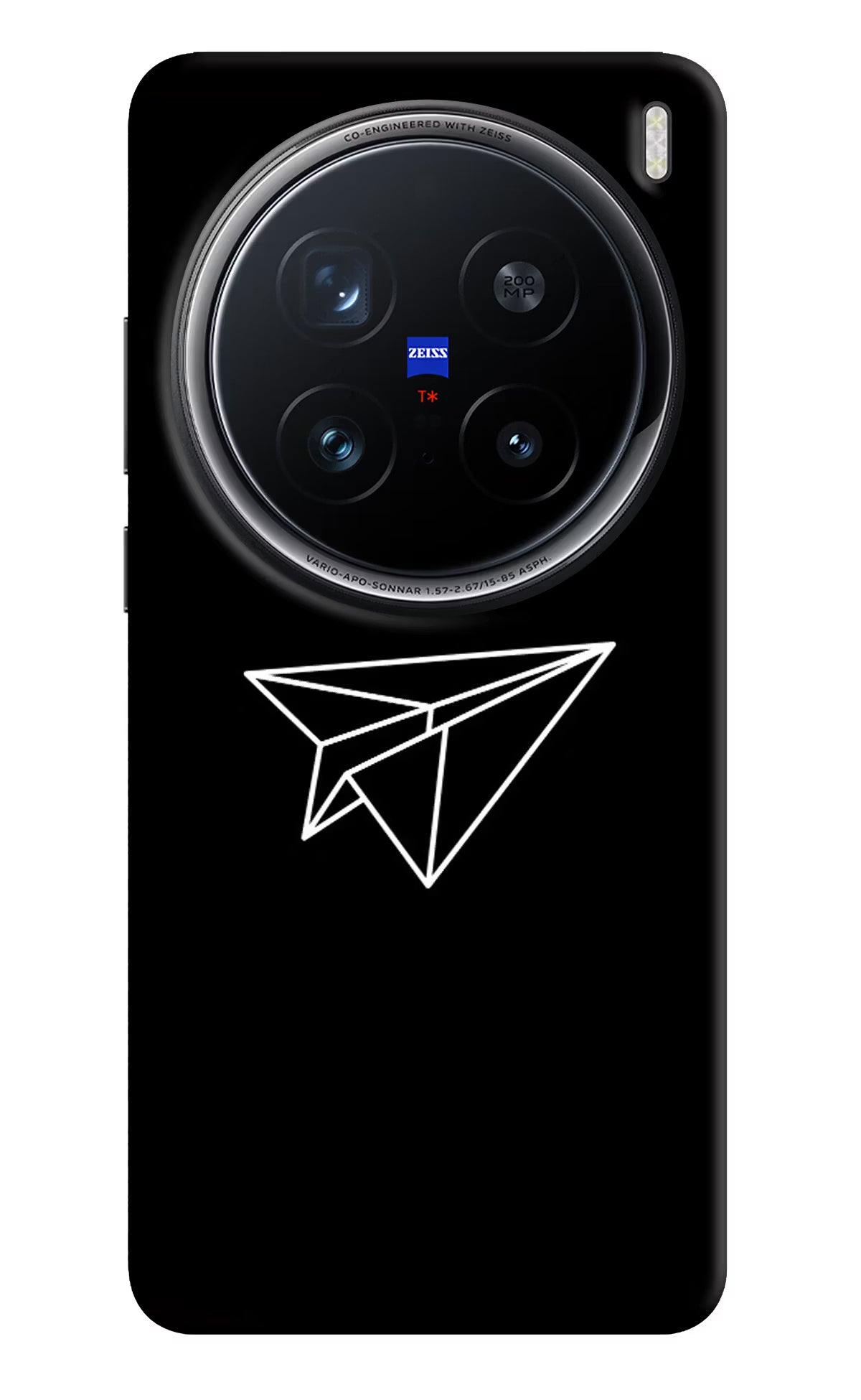 Paper Plane White Vivo X200 Pro 5G Hard Case Back Cover by Casekaro