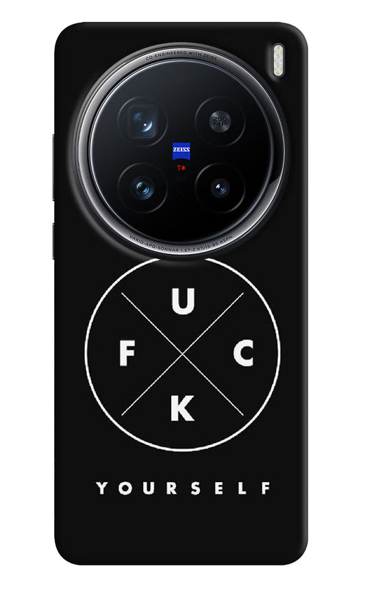 Go Fuck Yourself Vivo X200 Pro 5G Hard Case Back Cover by Casekaro
