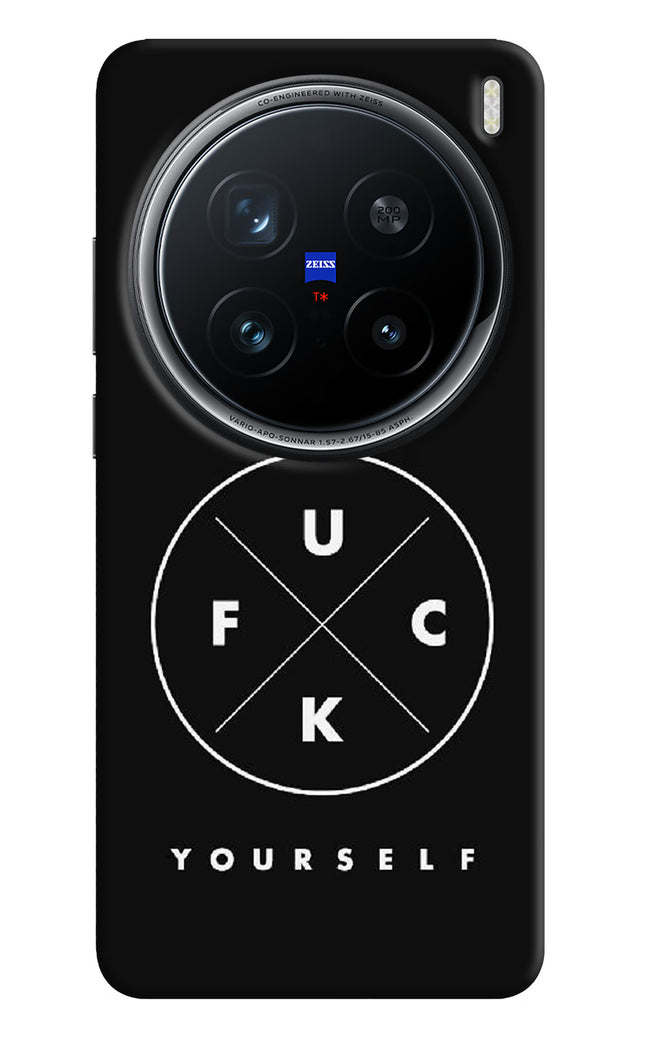 Go Fuck Yourself Vivo X200 Pro 5G Hard Case Back Cover by Casekaro