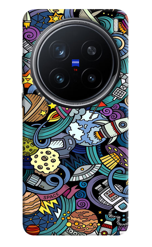 Space Abstract Vivo X200 Pro 5G Hard Case Back Cover by Casekaro
