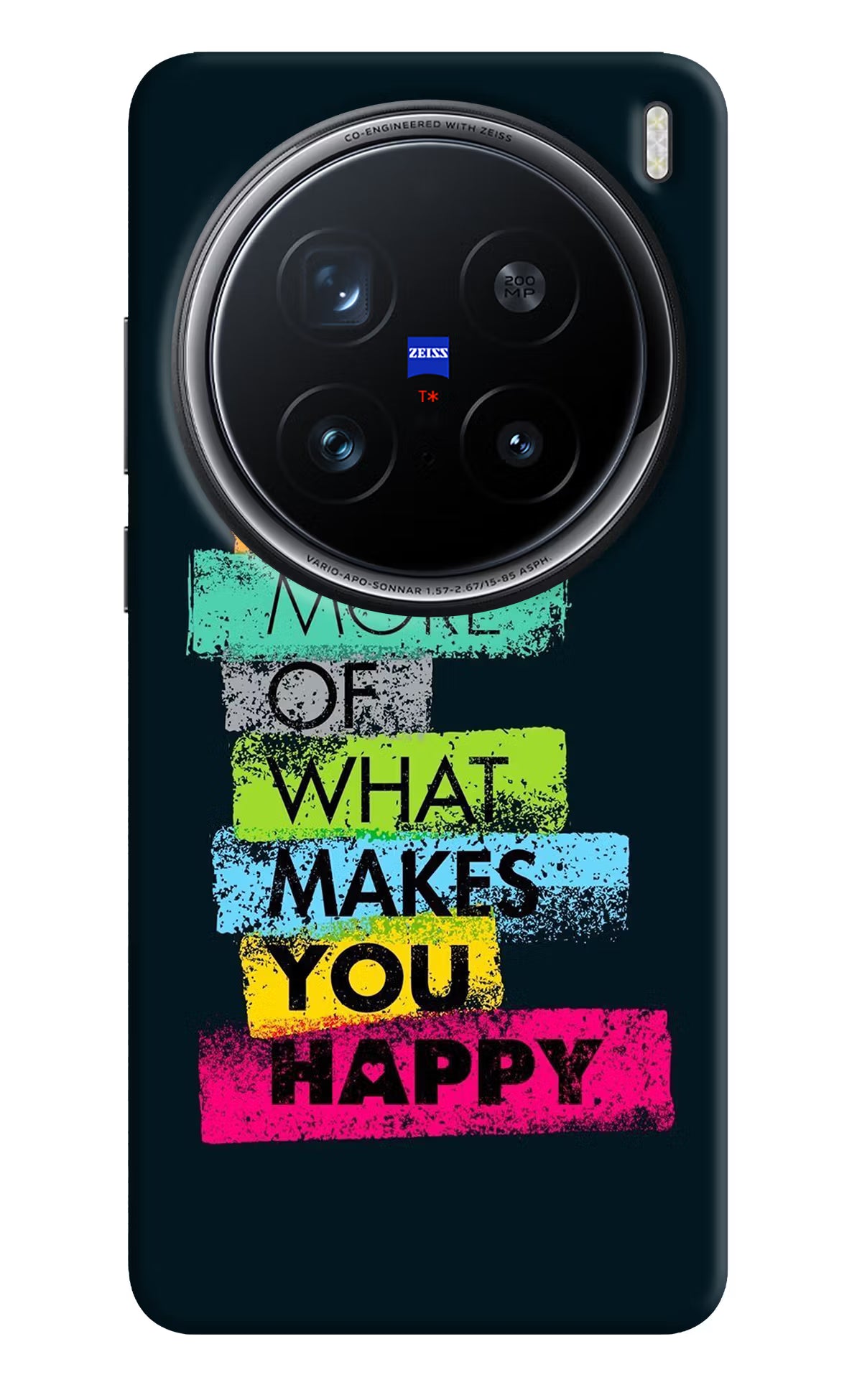 Do More Of What Makes You Happy Vivo X200 Pro 5G Hard Case Back Cover by Casekaro