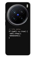 Life Motto Code Vivo X200 Pro 5G Hard Case Back Cover by Casekaro