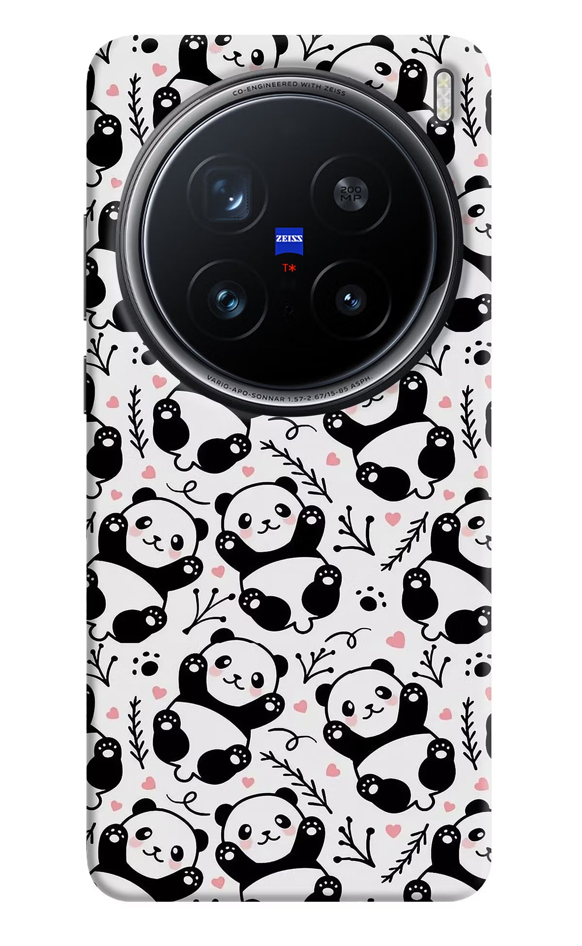 Cute Panda Vivo X200 Pro 5G Hard Case Back Cover by Casekaro