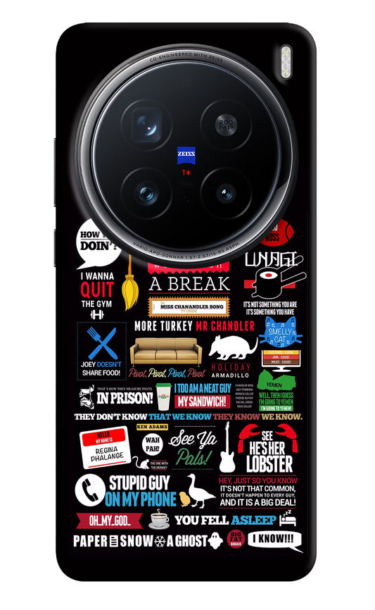 FRIENDS Vivo X200 Pro 5G Hard Case Back Cover by Casekaro