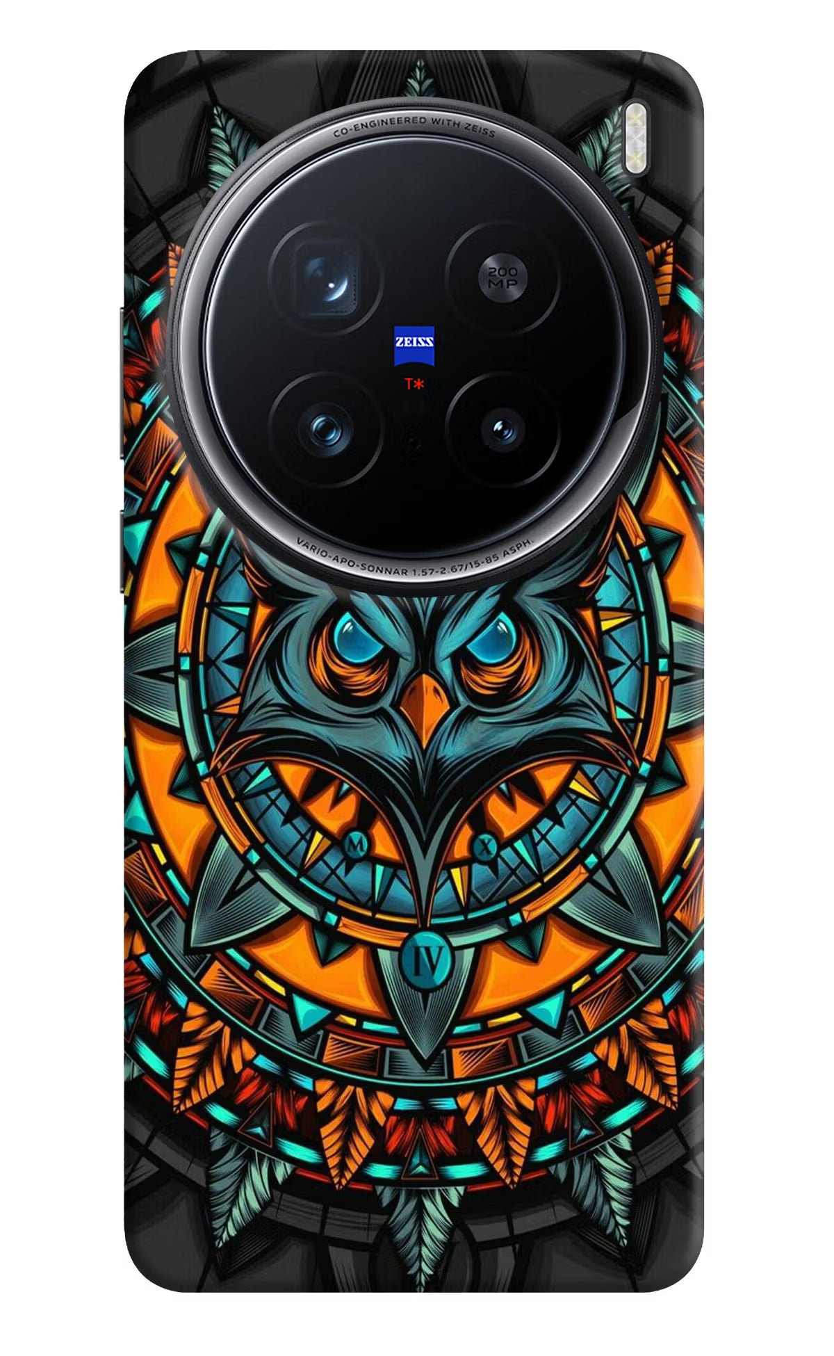 Angry Owl Art Vivo X200 Pro 5G Hard Case Back Cover by Casekaro