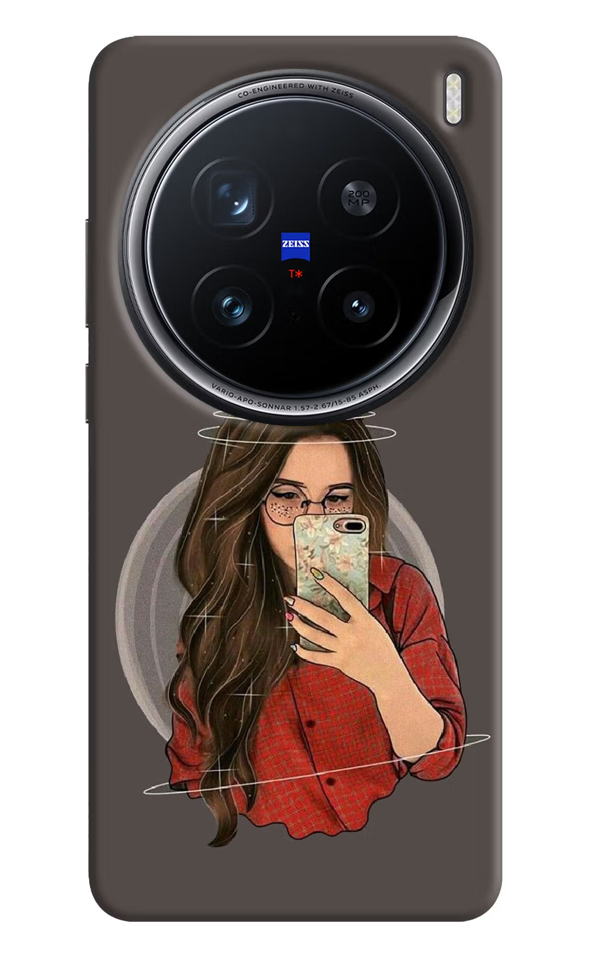 Selfie Queen Vivo X200 Pro 5G Hard Case Back Cover by Casekaro