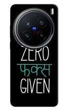 Zero Fucks Given Vivo X200 Pro 5G Hard Case Back Cover by Casekaro
