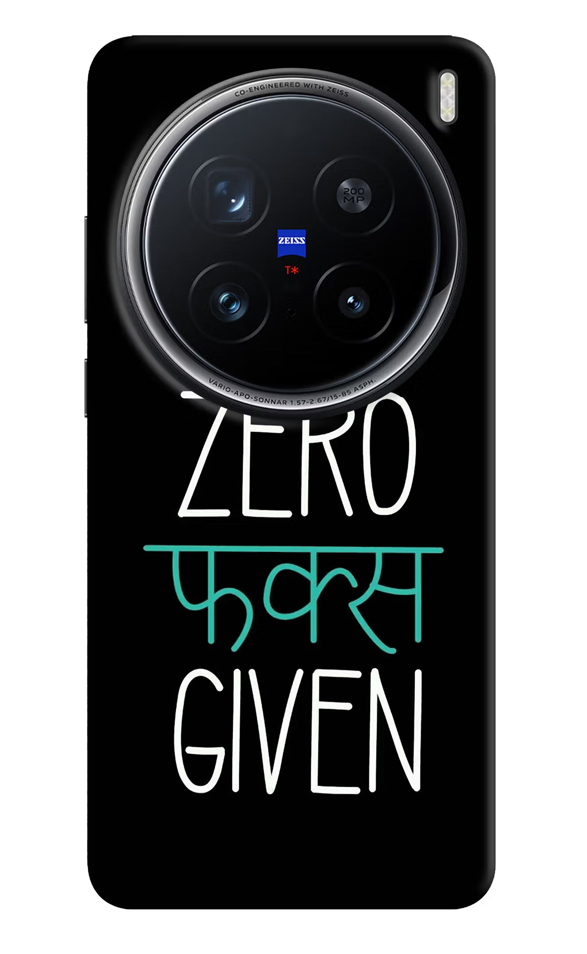 Zero Fucks Given Vivo X200 Pro 5G Hard Case Back Cover by Casekaro