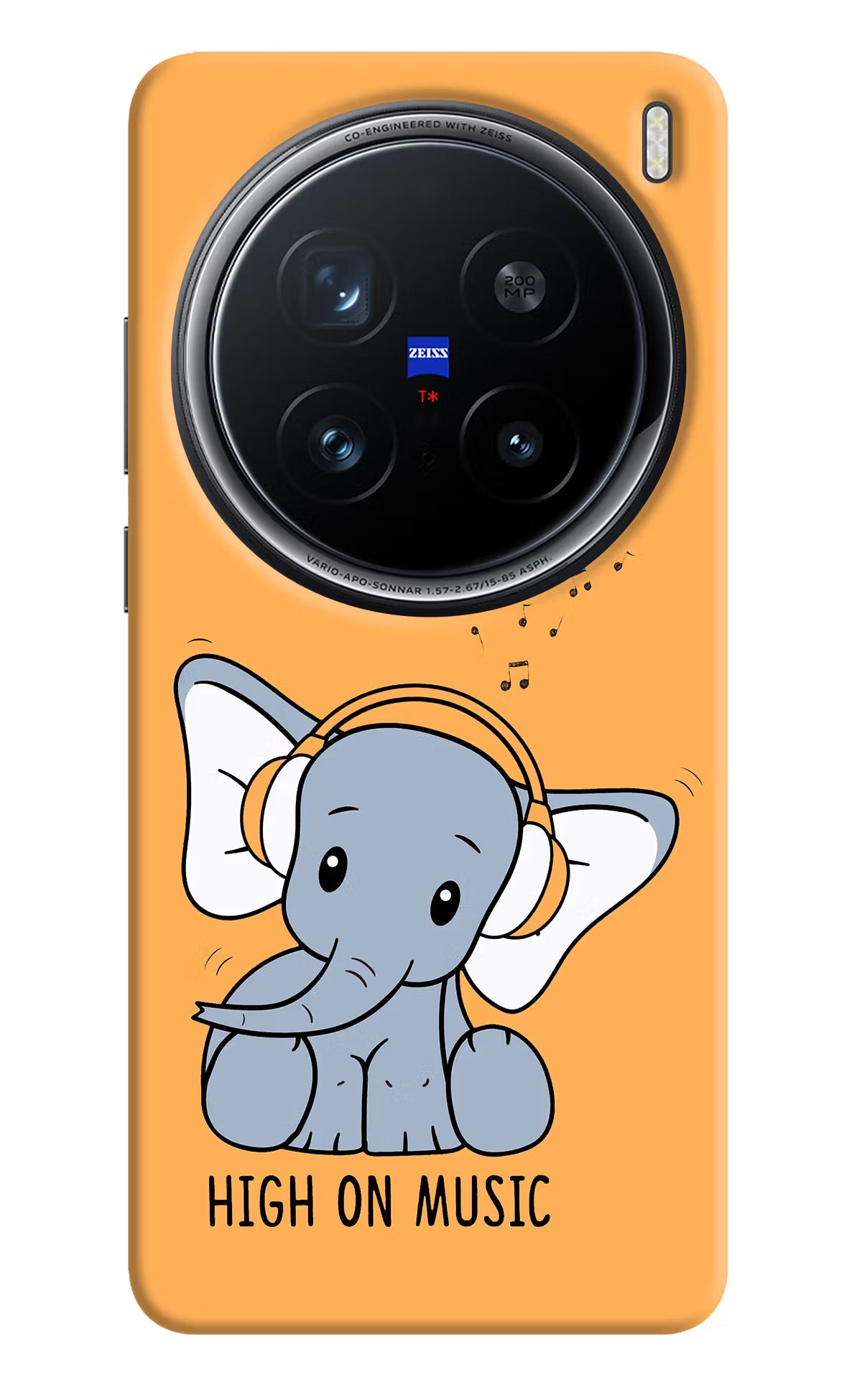 High On Music Vivo X200 Pro 5G Hard Case Back Cover by Casekaro