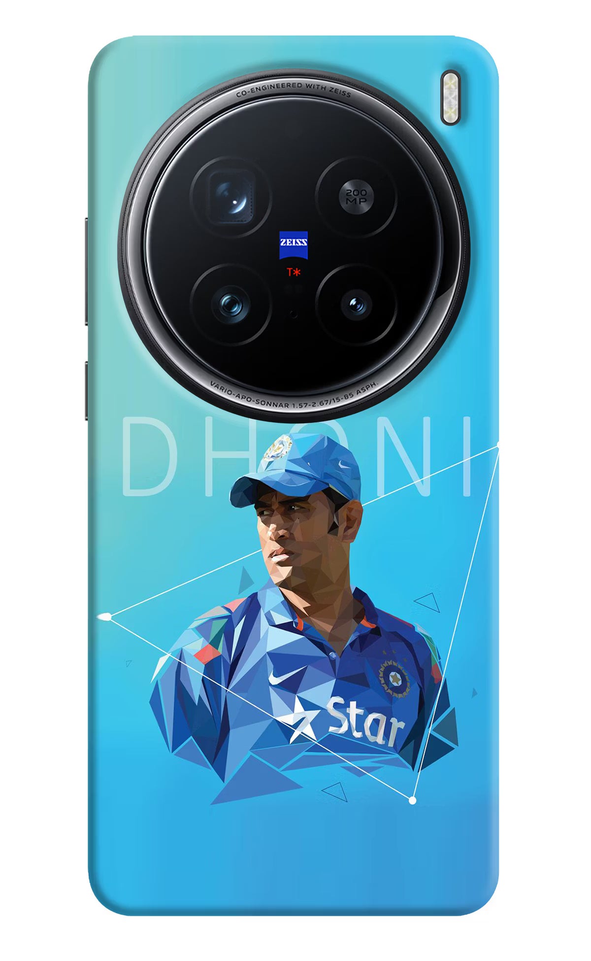 Dhoni Artwork Vivo X200 Pro 5G Hard Case Back Cover by Casekaro