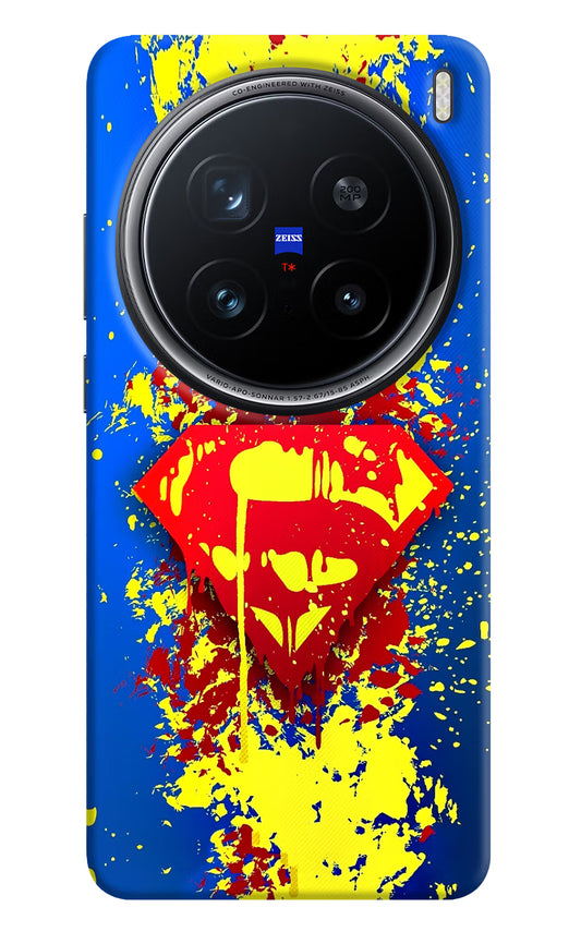 Superman logo Vivo X200 Pro 5G Hard Case Back Cover by Casekaro