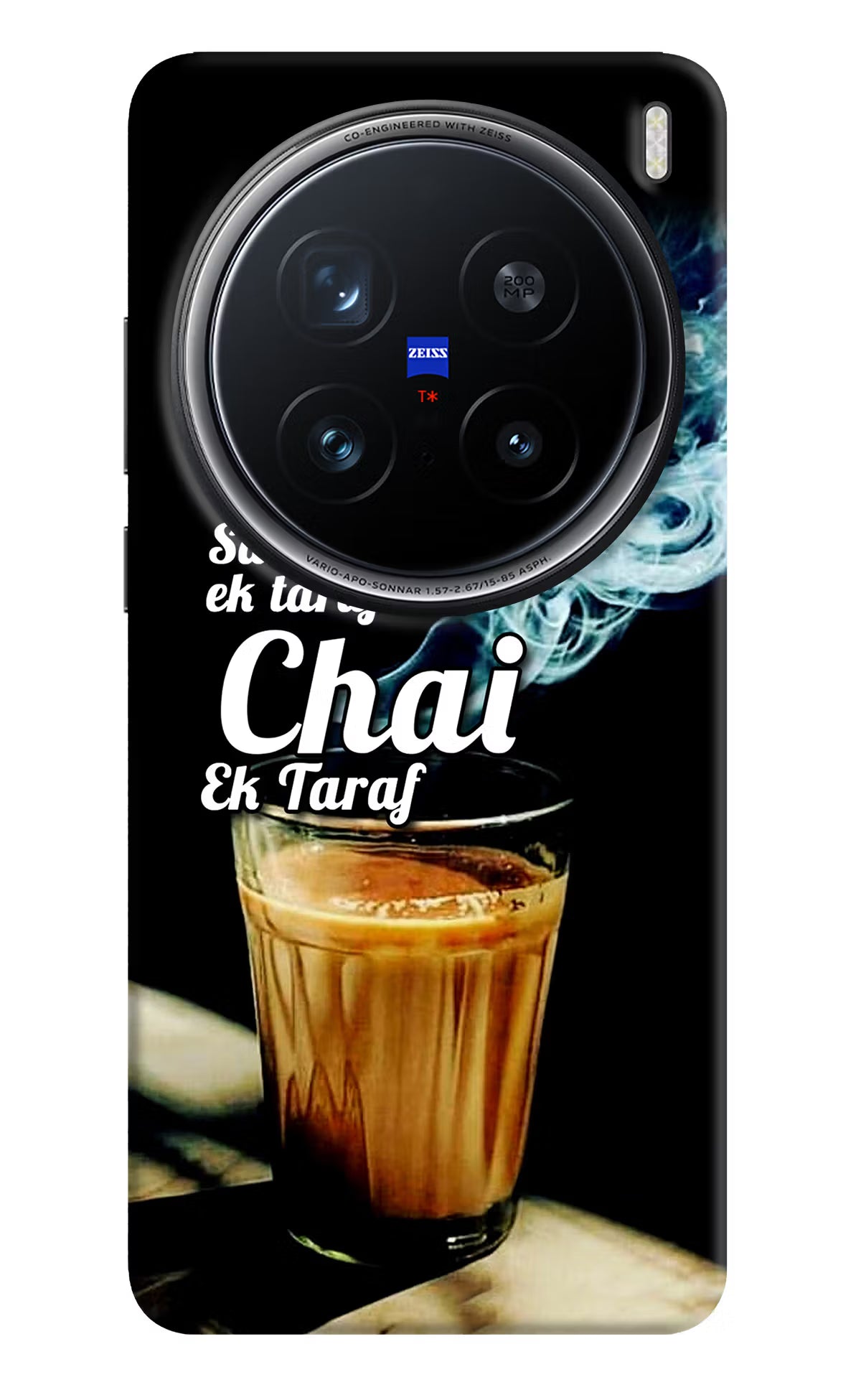 Chai Ek Taraf Quote Vivo X200 Pro 5G Hard Case Back Cover by Casekaro