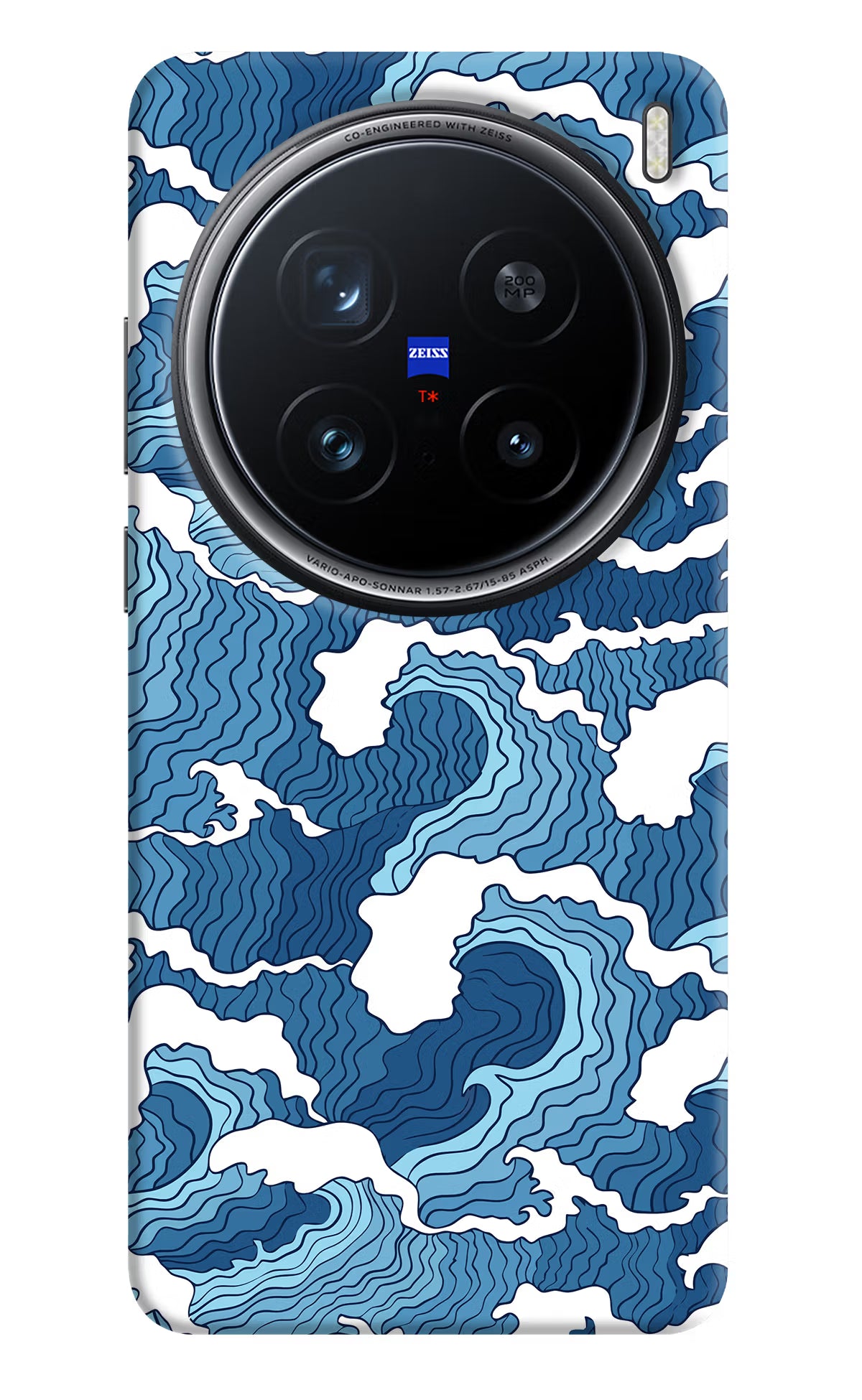 Blue Waves Vivo X200 Pro 5G Hard Case Back Cover by Casekaro
