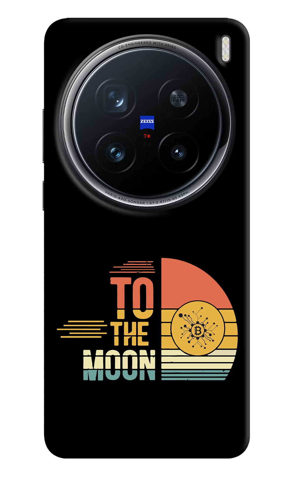 To the Moon Vivo X200 Pro 5G Hard Case Back Cover by Casekaro