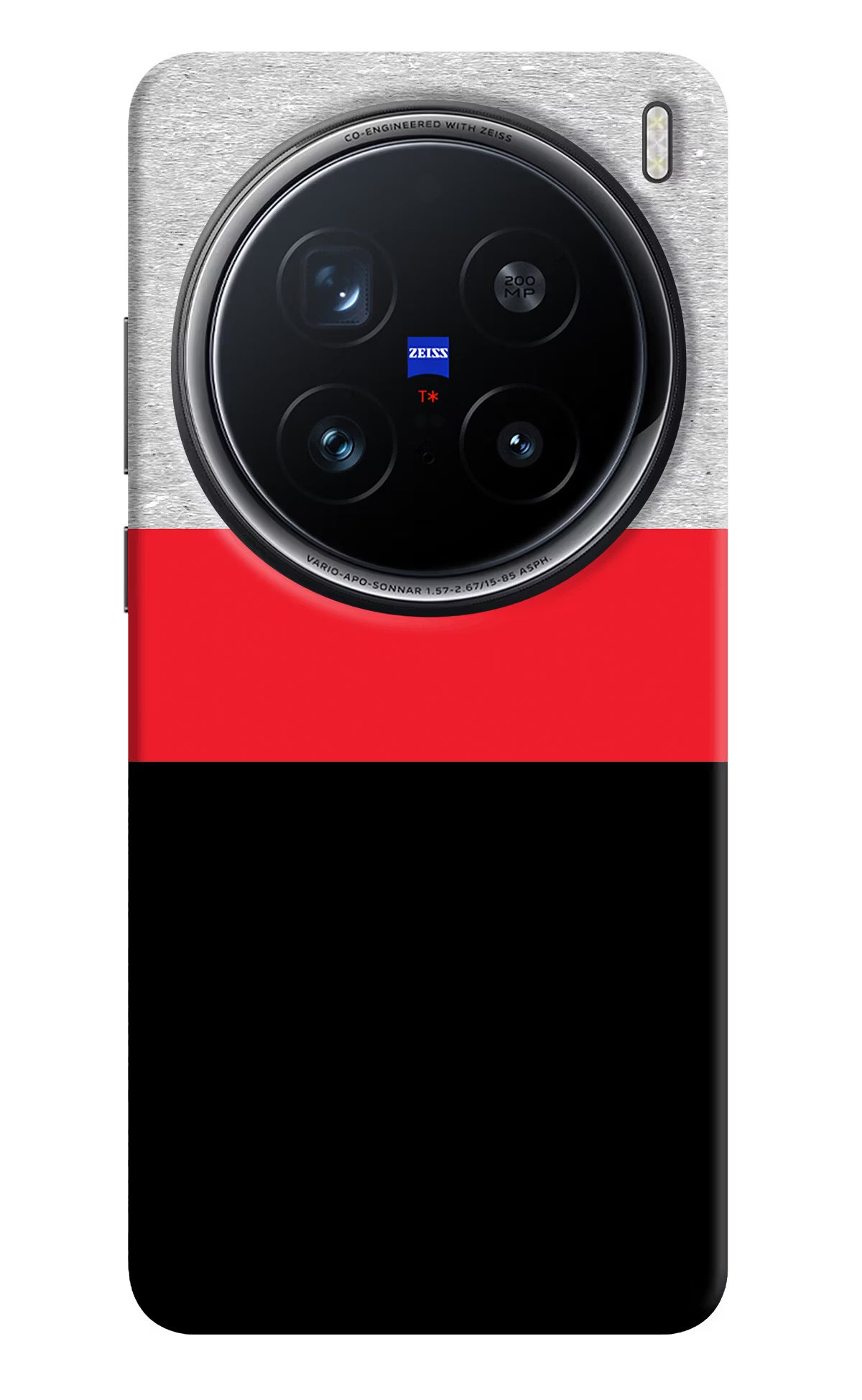 Tri Color Pattern Vivo X200 Pro 5G Hard Case Back Cover by Casekaro