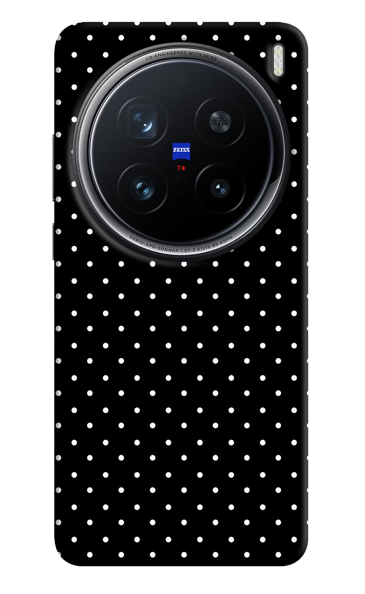 White Dots Vivo X200 Pro 5G Hard Case Back Cover by Casekaro