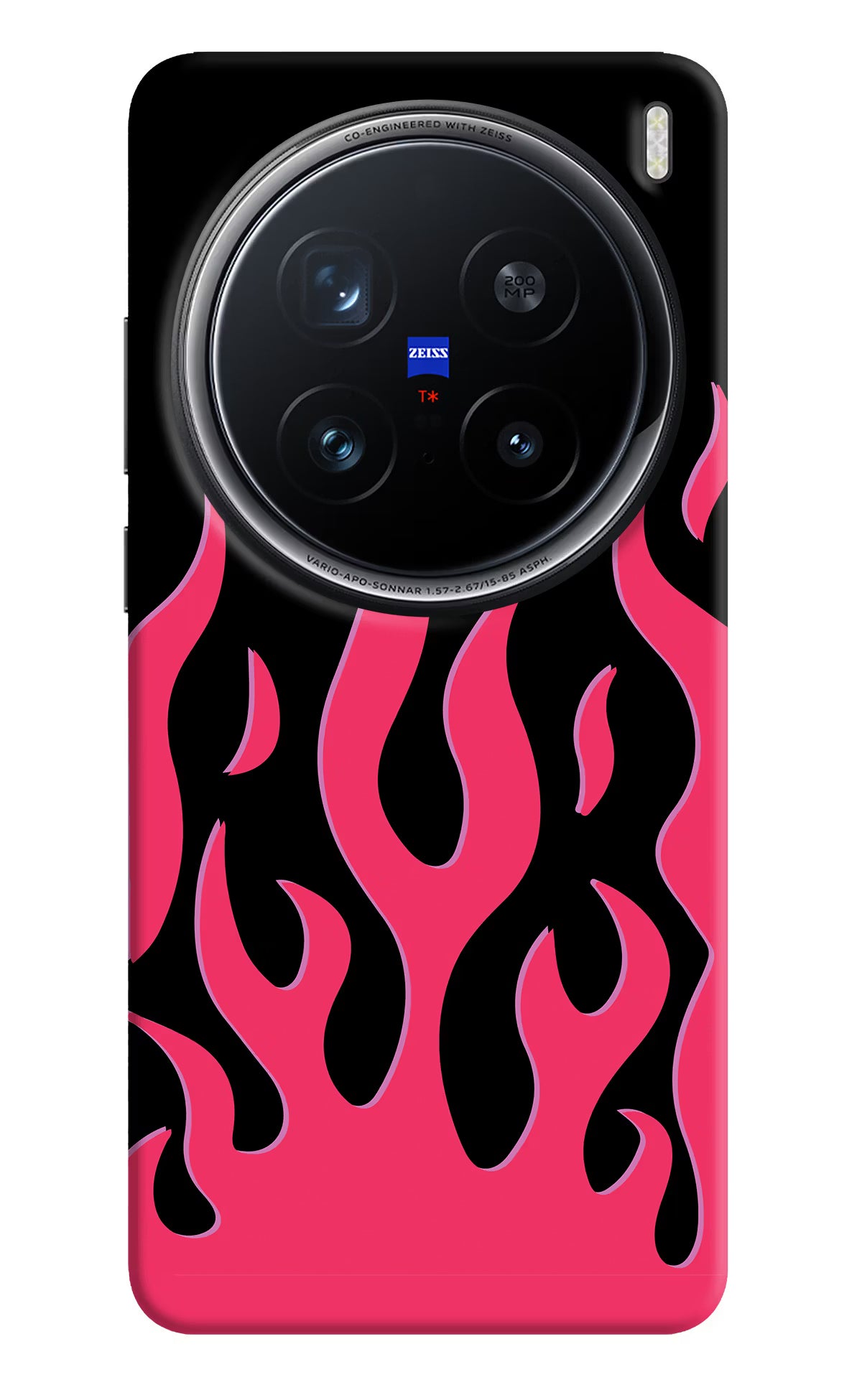 Fire Flames Vivo X200 Pro 5G Hard Case Back Cover by Casekaro