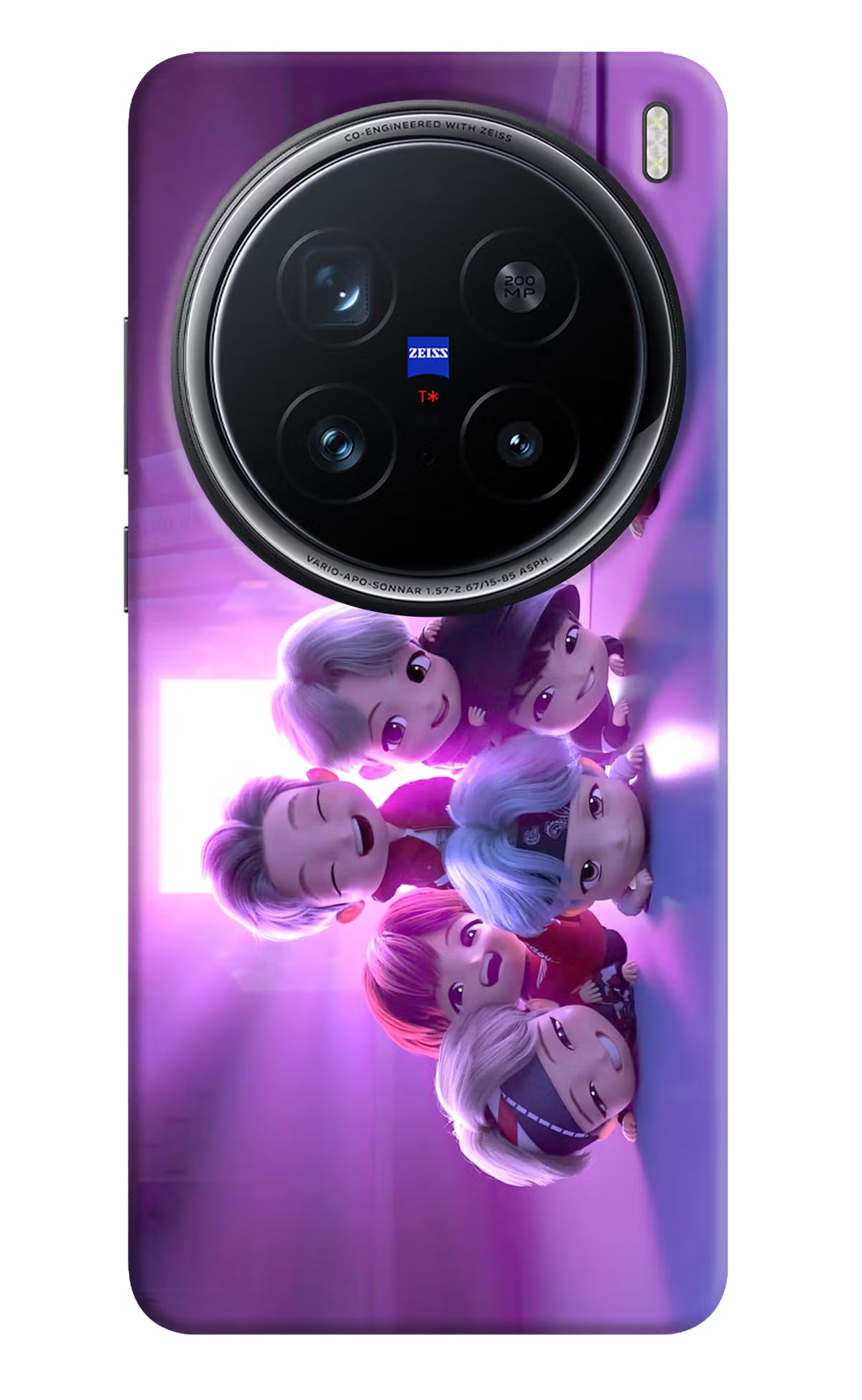 BTS Chibi Vivo X200 Pro 5G Hard Case Back Cover by Casekaro