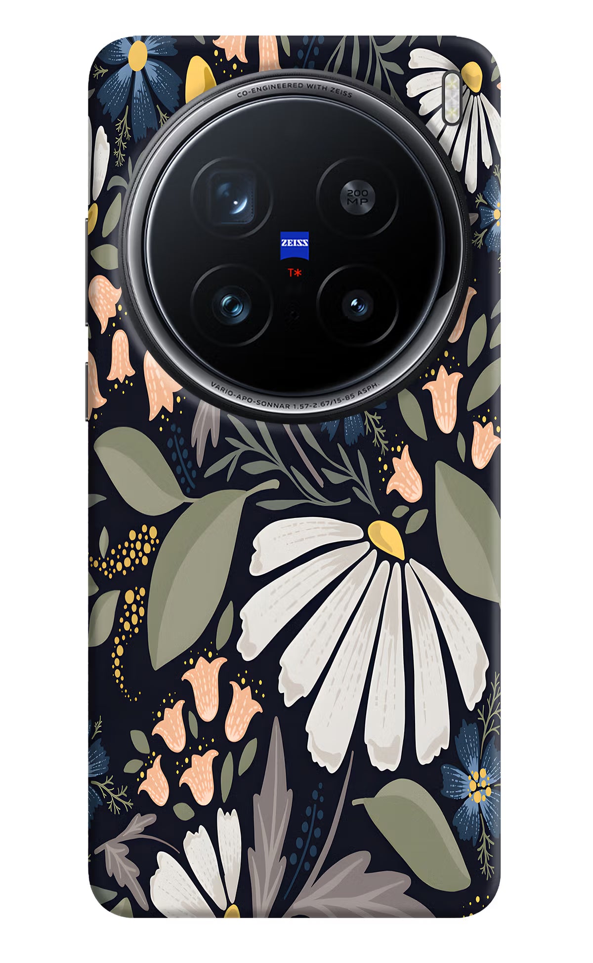 Flowers Art Vivo X200 Pro 5G Hard Case Back Cover by Casekaro