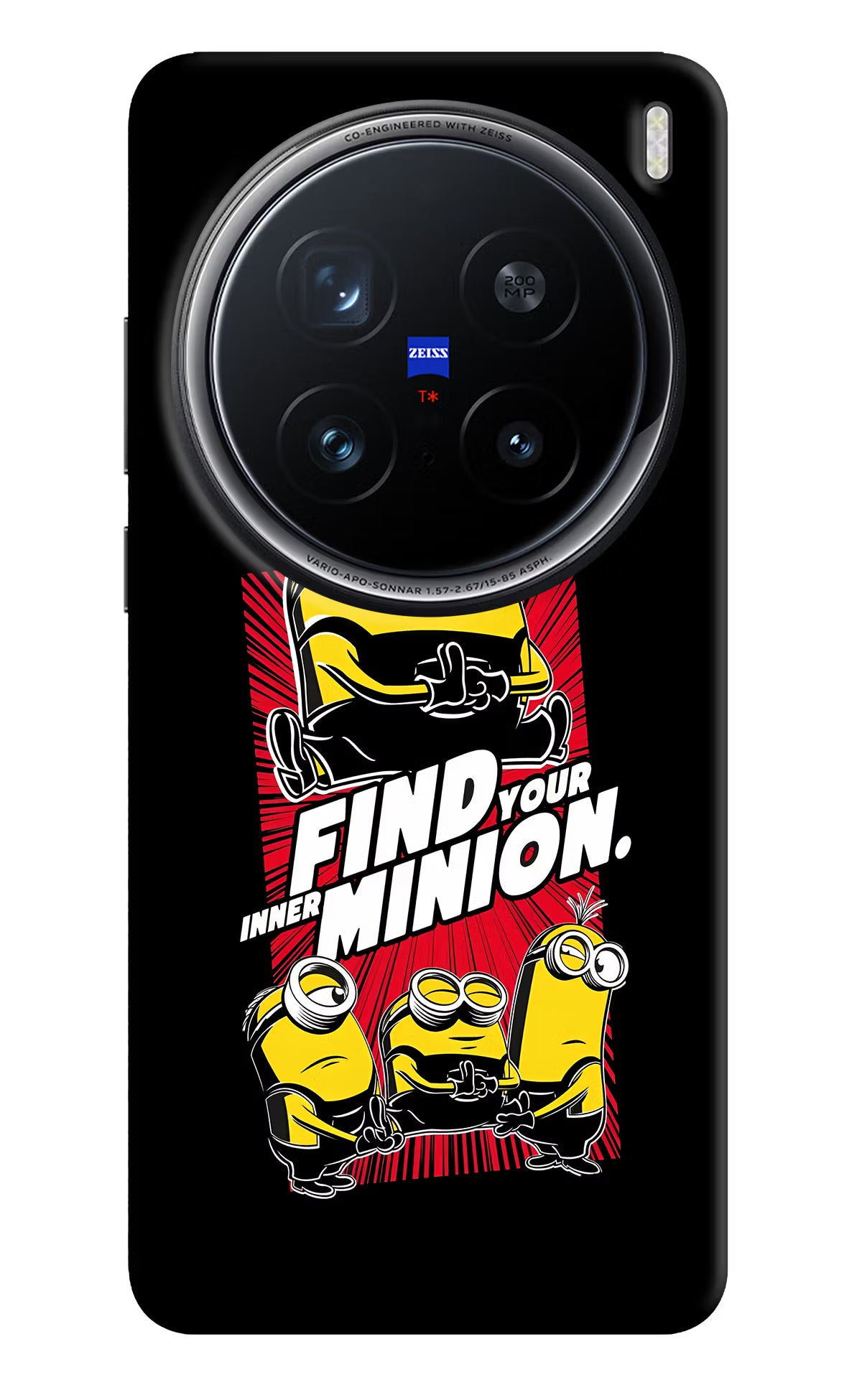 Find your inner Minion Vivo X200 Pro 5G Hard Case Back Cover by Casekaro