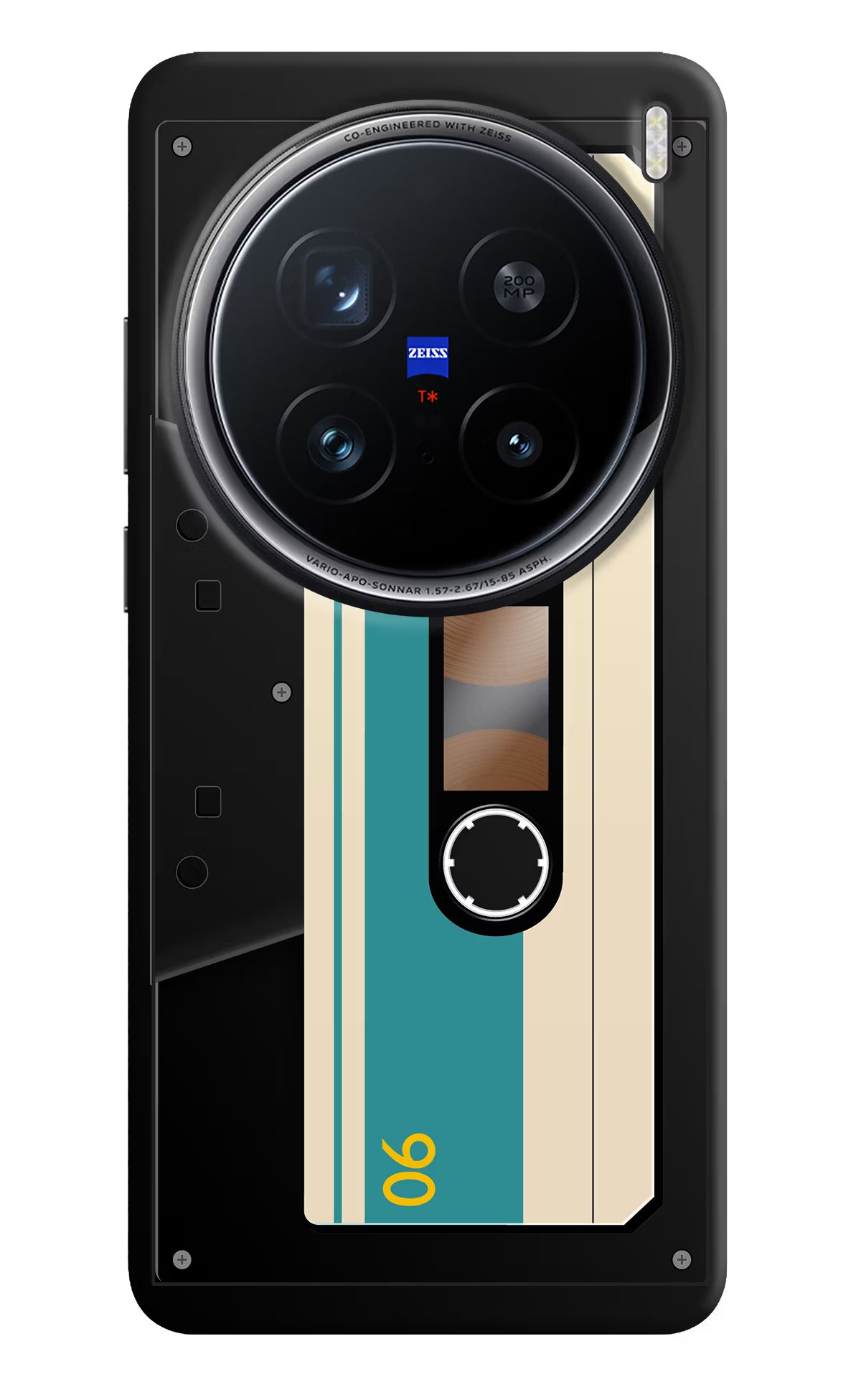 Cassette Vivo X200 Pro 5G Hard Case Back Cover by Casekaro