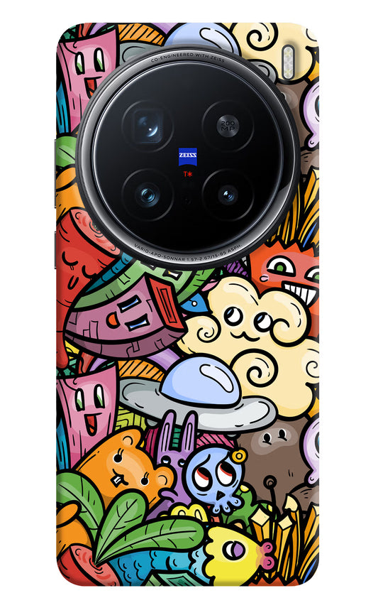 Veggie Doodle Vivo X200 Pro 5G Hard Case Back Cover by Casekaro