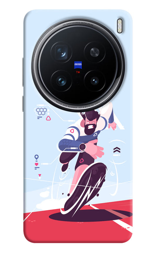 Run Pro Vivo X200 Pro 5G Hard Case Back Cover by Casekaro