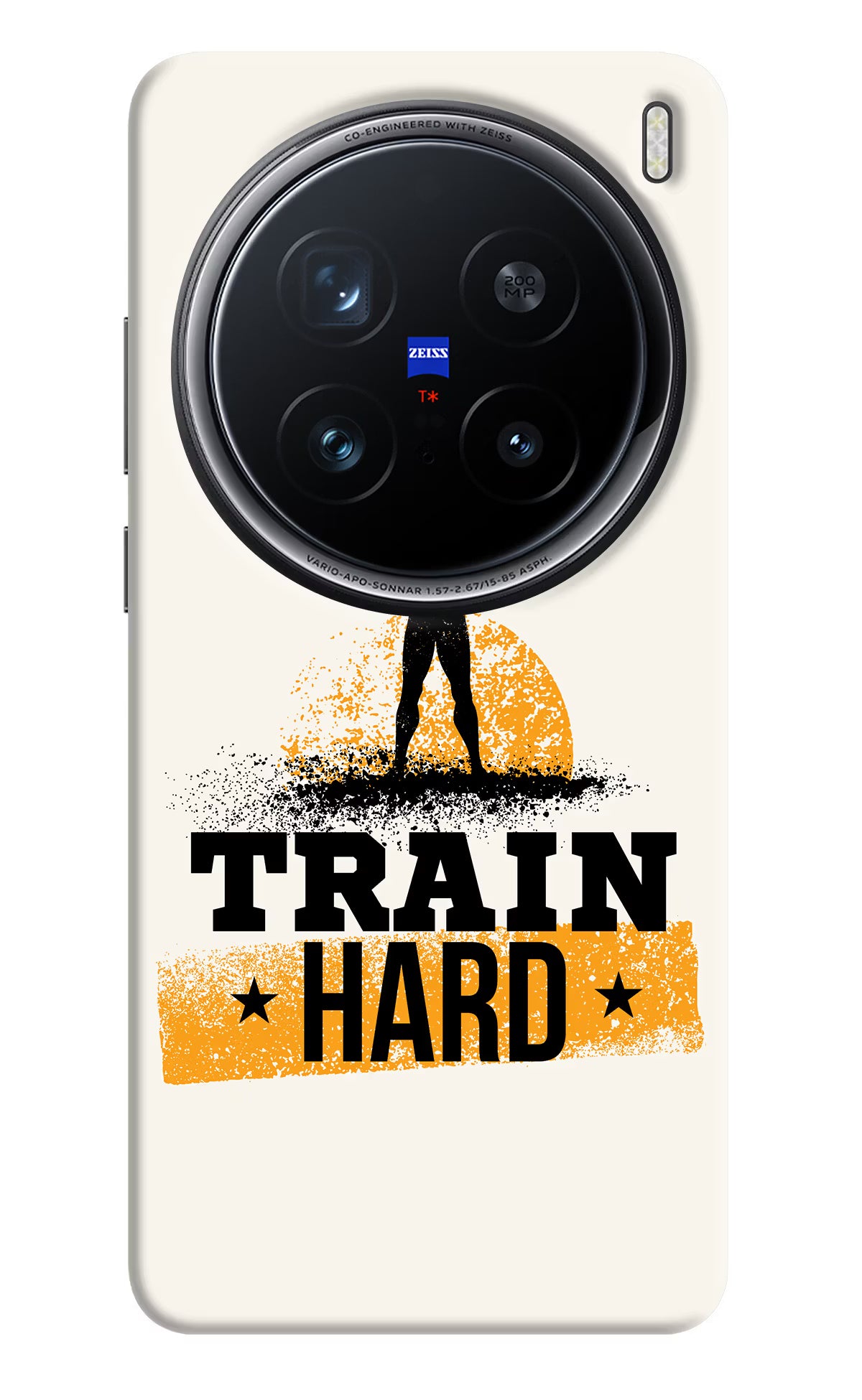 Train Hard Vivo X200 Pro 5G Hard Case Back Cover by Casekaro