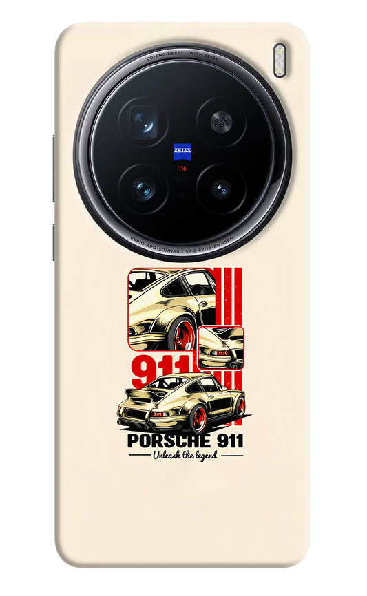 Classic Porsche 911 Vivo X200 Pro 5G Hard Case Back Cover by Casekaro