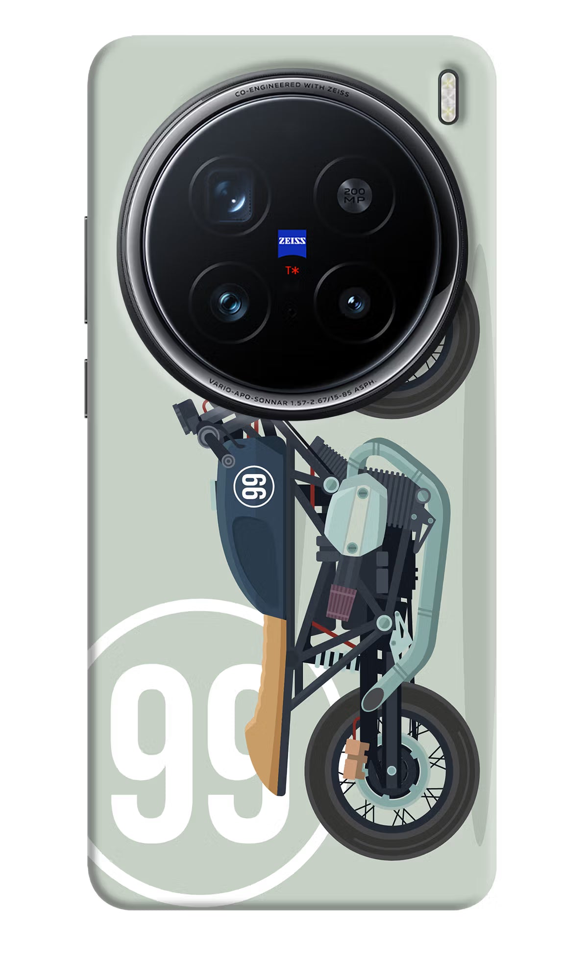 Classic Cafe Racer 99 Vivo X200 Pro 5G Hard Case Back Cover by Casekaro