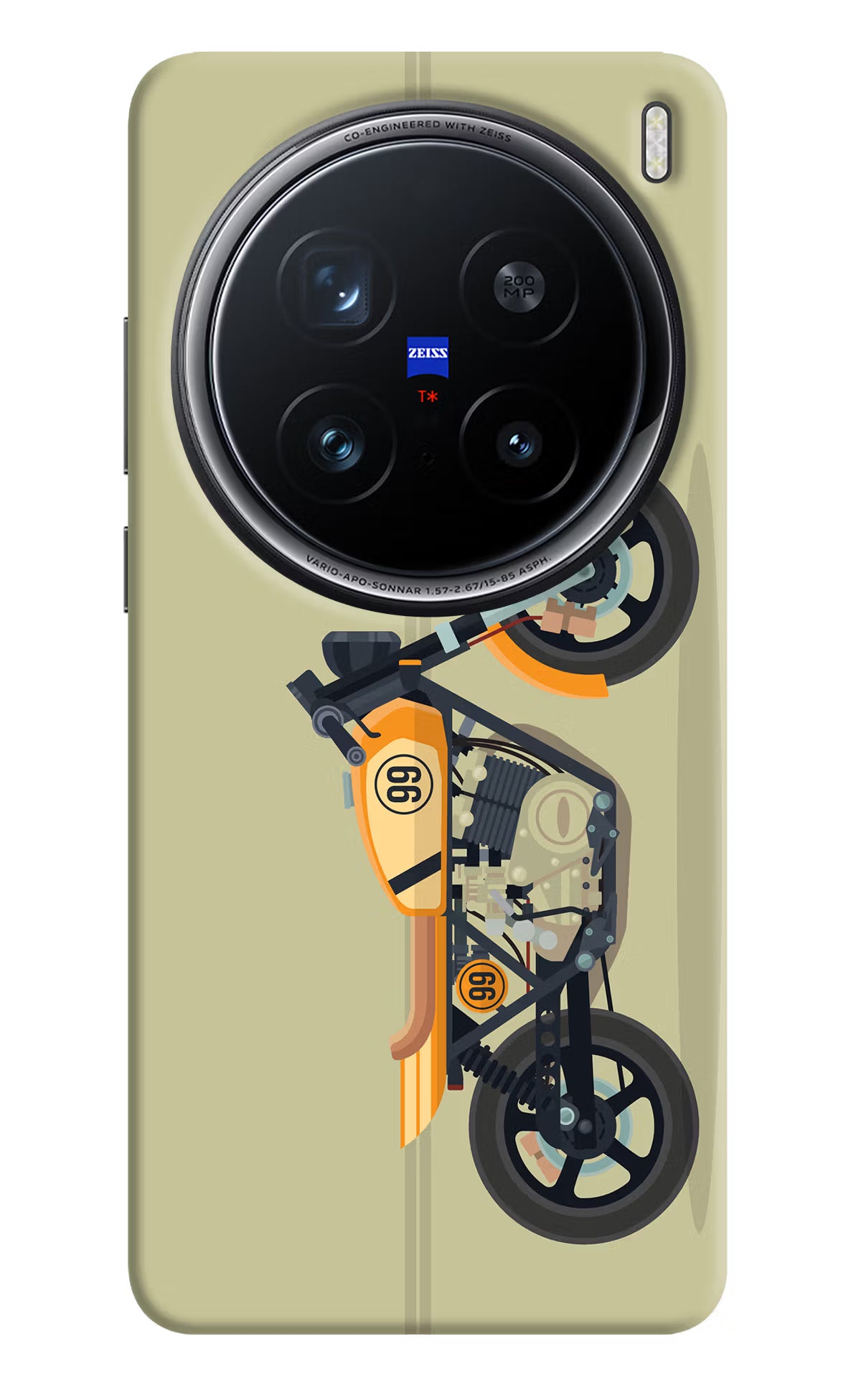 Vertical Speedster Vivo X200 Pro 5G Hard Case Back Cover by Casekaro