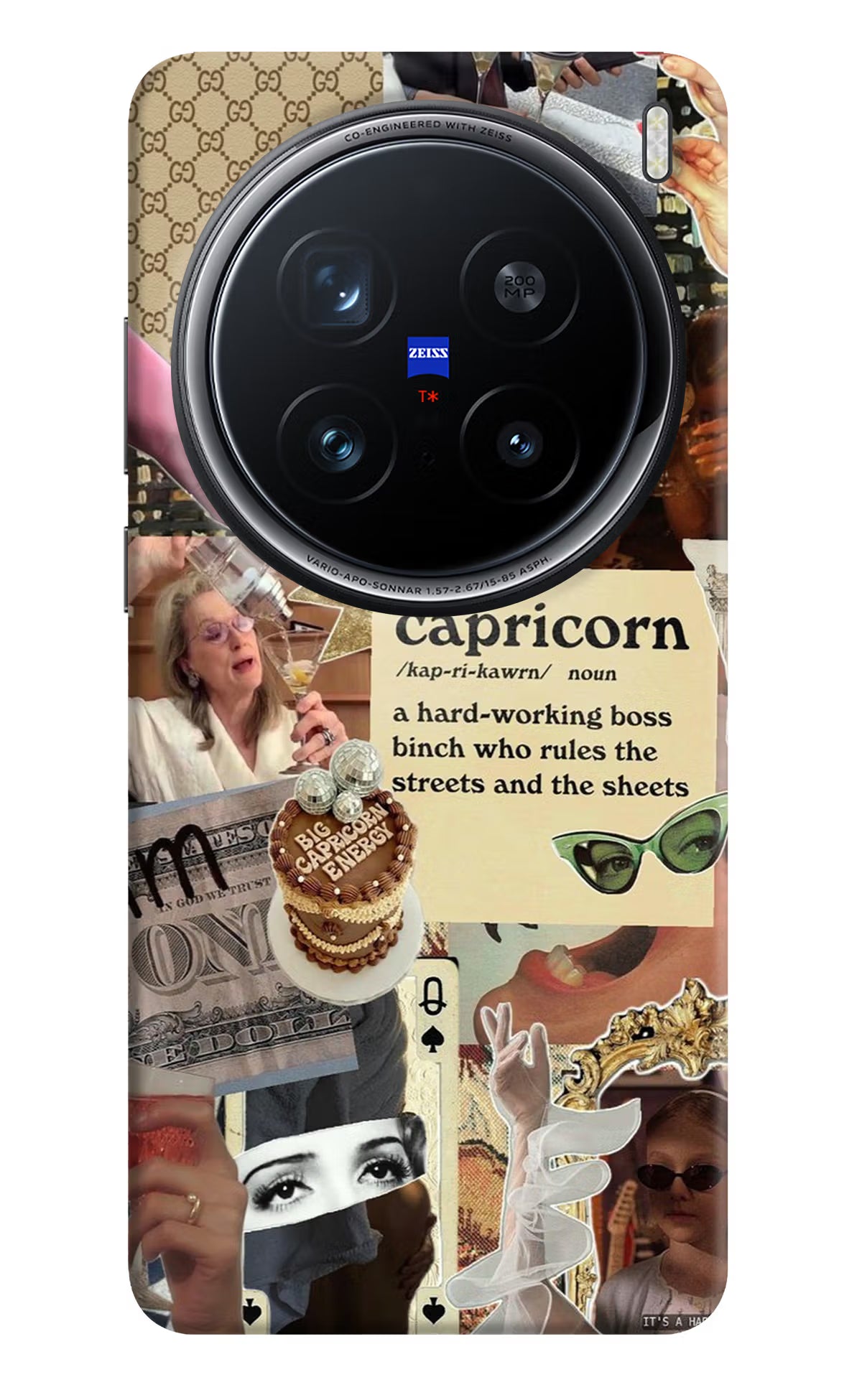 Capricorn Zodiac Vivo X200 Pro 5G Hard Case Back Cover by Casekaro