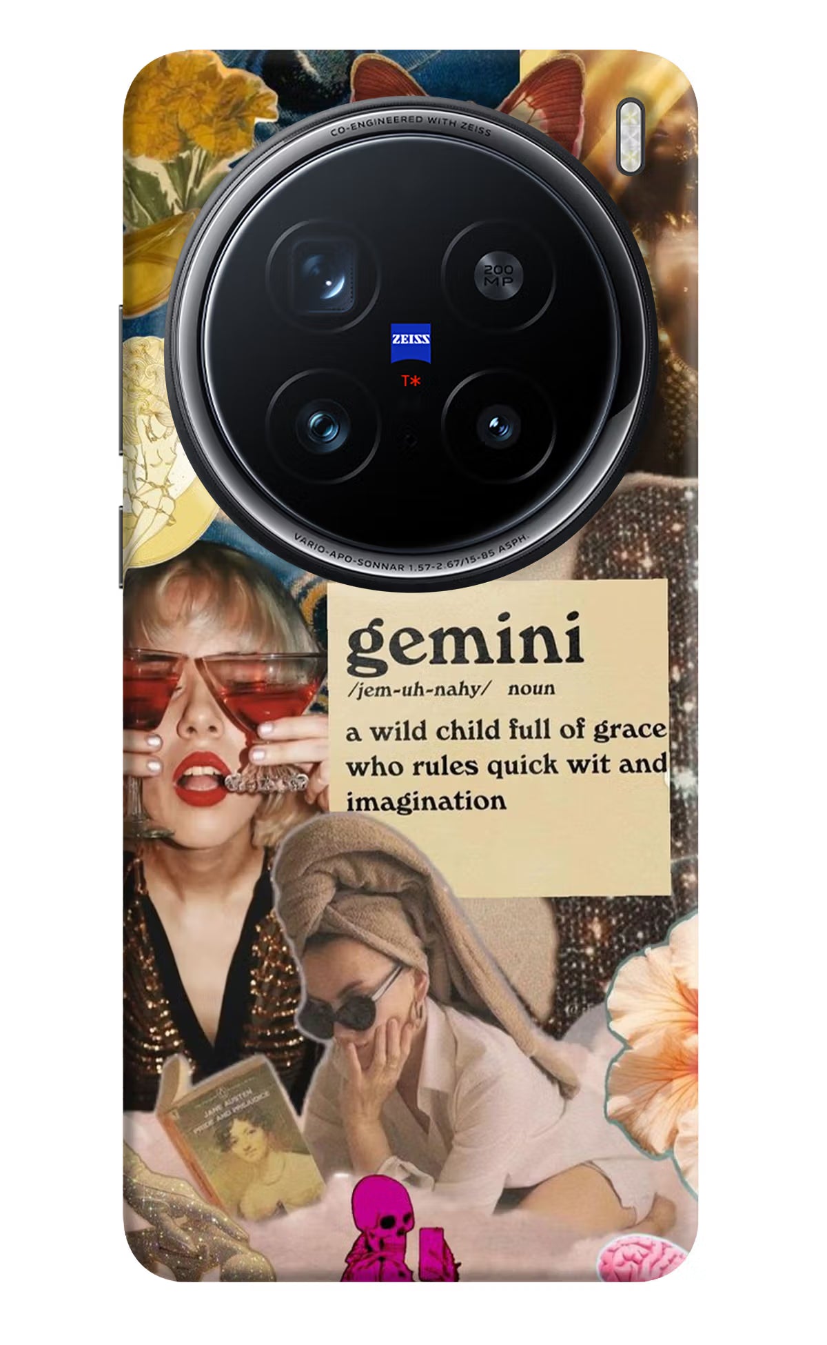 Gemini Zodiac Vivo X200 Pro 5G Hard Case Back Cover by Casekaro