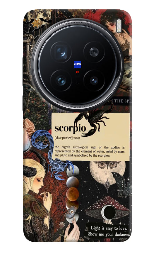 Scorpio Zodiac Vivo X200 Pro 5G Hard Case Back Cover by Casekaro