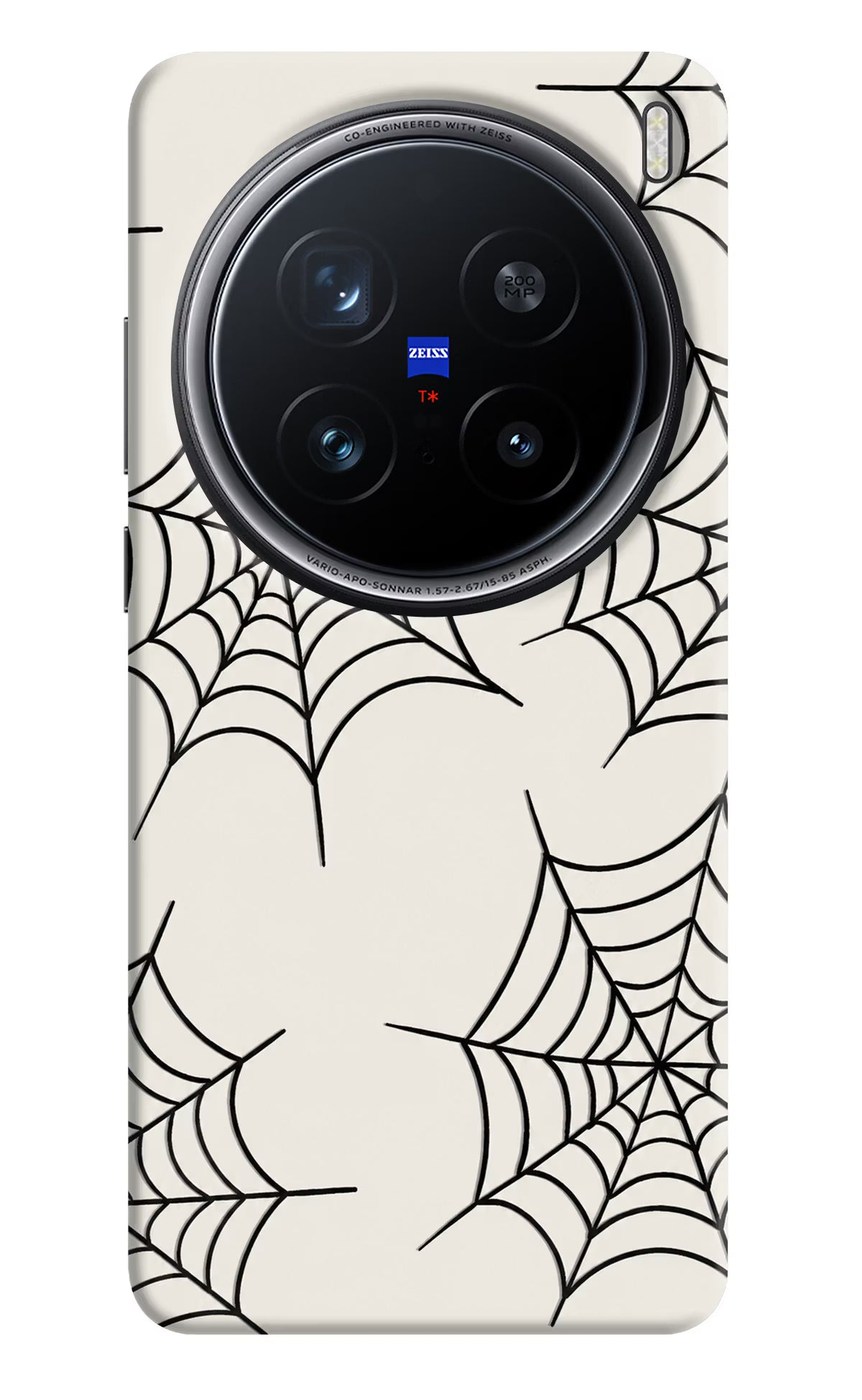 Spider Web Vivo X200 Pro 5G Hard Case Back Cover by Casekaro