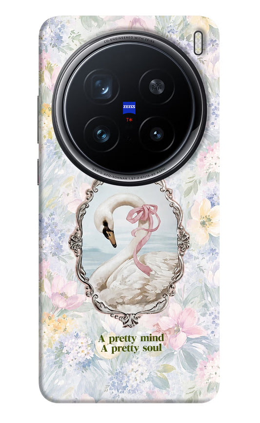 Pretty Mind Pretty Soul Vivo X200 Pro 5G Hard Case Back Cover by Casekaro
