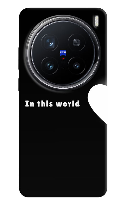 This World Vivo X200 Pro 5G Hard Case Back Cover by Casekaro