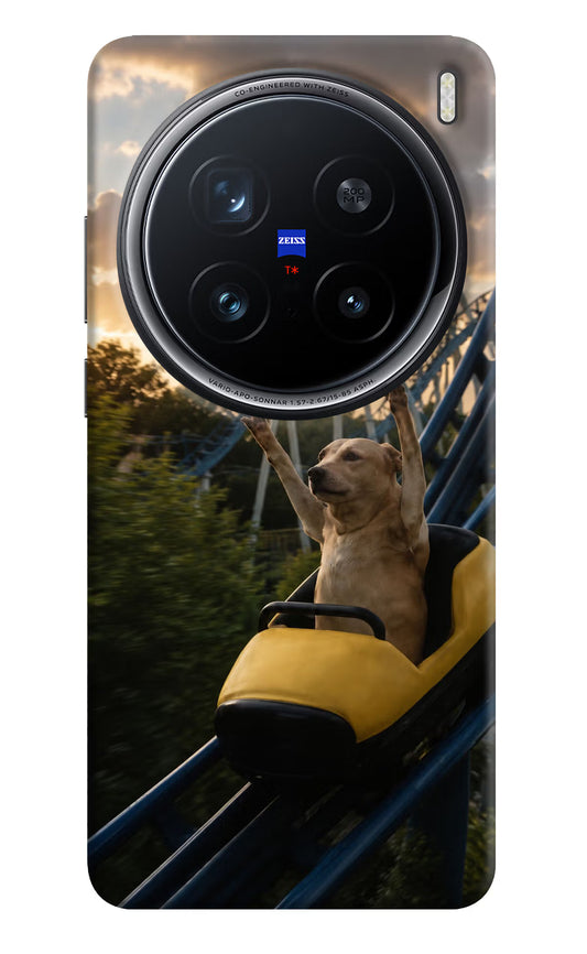 Rollercoaster Dog Vivo X200 Pro 5G Hard Case Back Cover by Casekaro