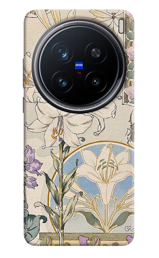White Lily Vivo X200 Pro 5G Hard Case Back Cover by Casekaro