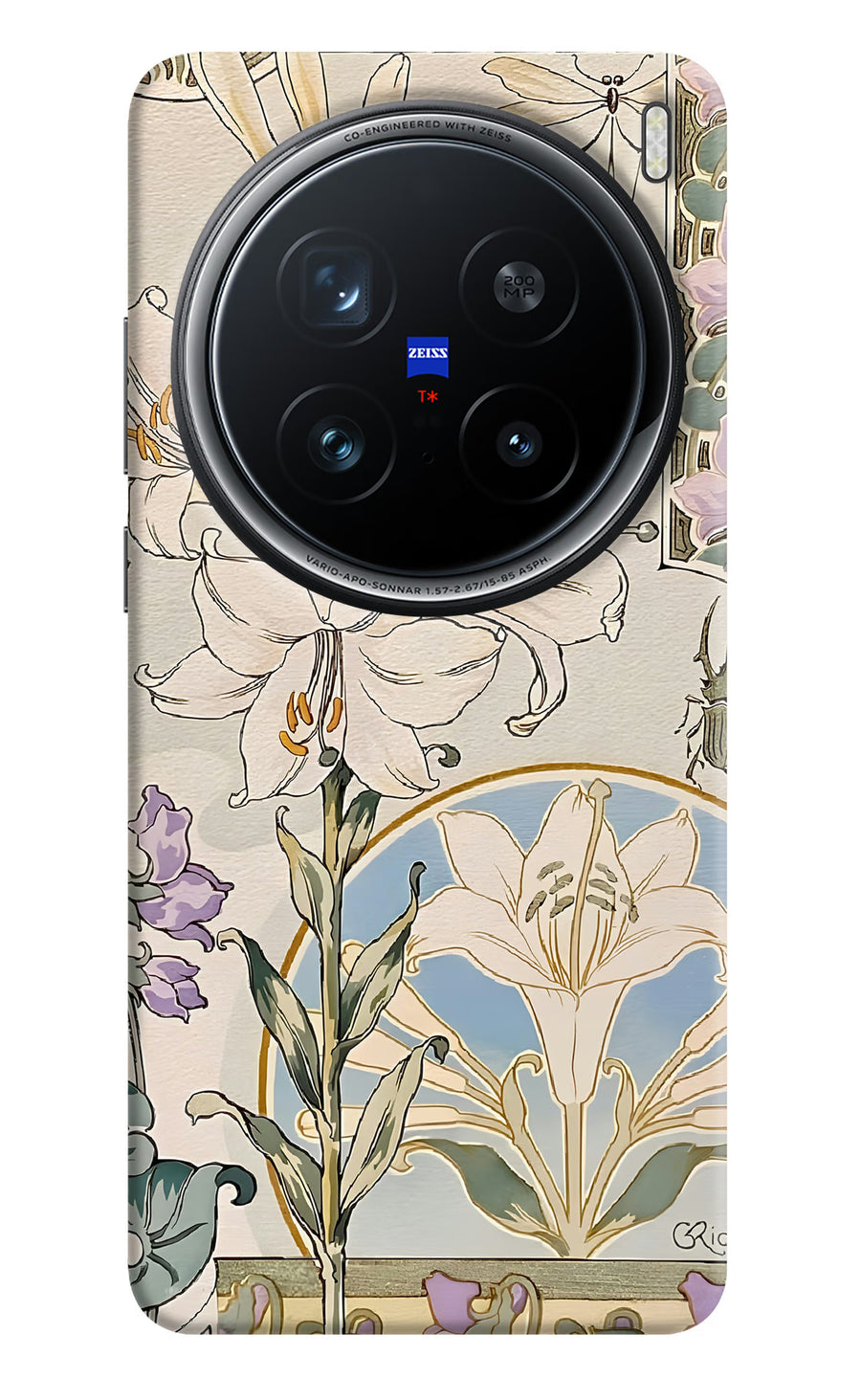 White Lily Vivo X200 Pro 5G Back Cover, Hard case