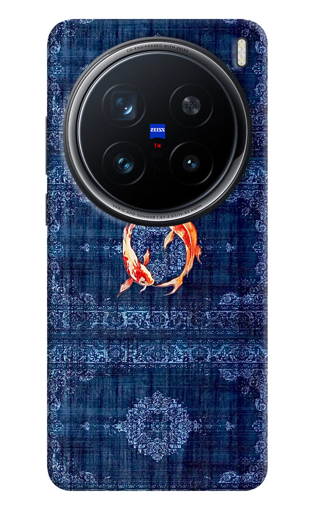 Koi Blue Vivo X200 Pro 5G Hard Case Back Cover by Casekaro