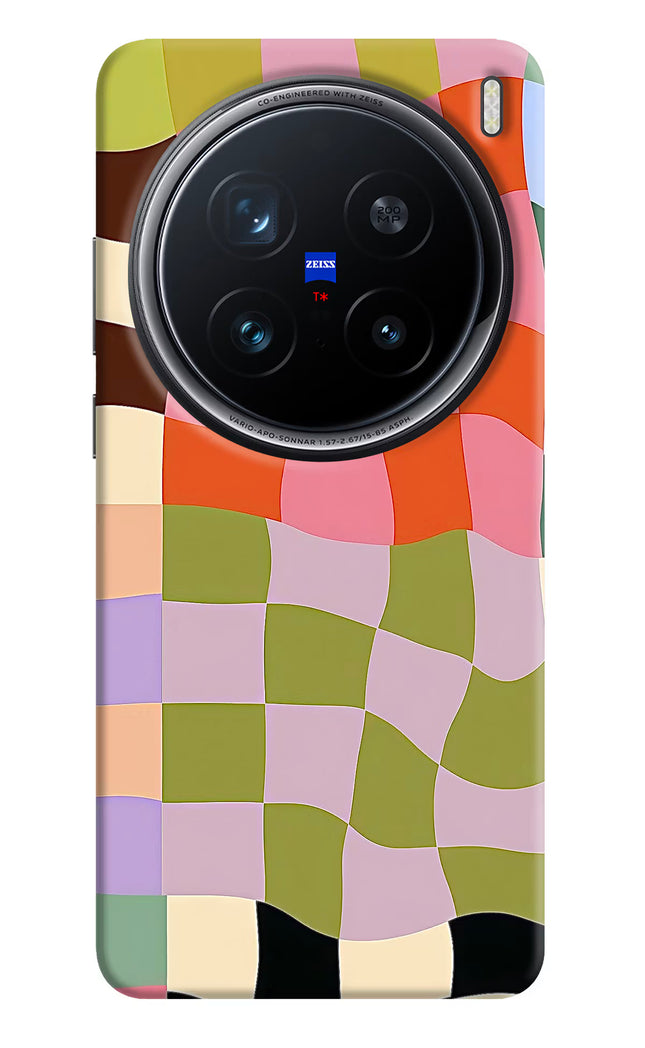 Wavy Grid Vivo X200 Pro 5G Hard Case Back Cover by Casekaro