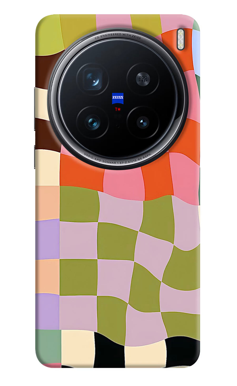 Wavy Grid Vivo X200 Pro 5G Back Cover, Hard case