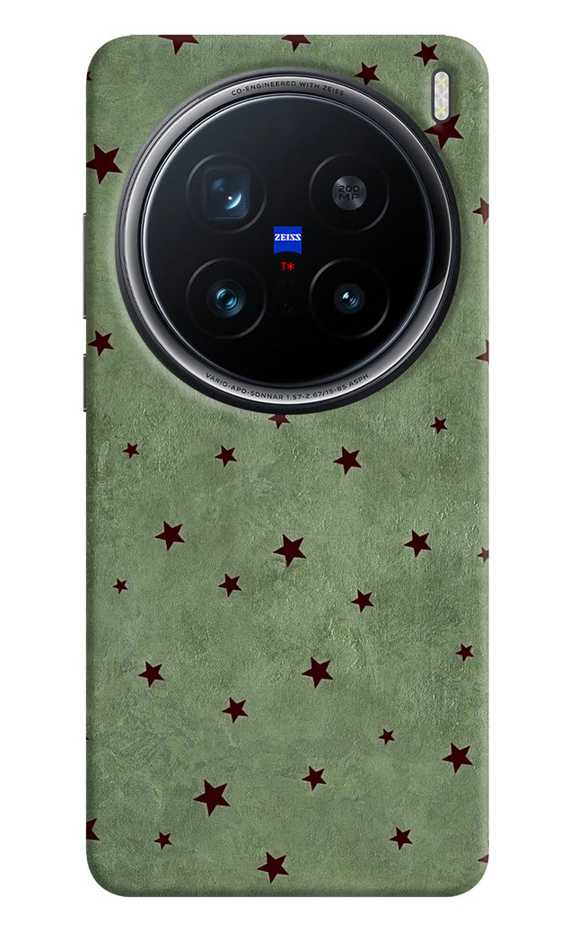 Green Stars Vivo X200 Pro 5G Hard Case Back Cover by Casekaro