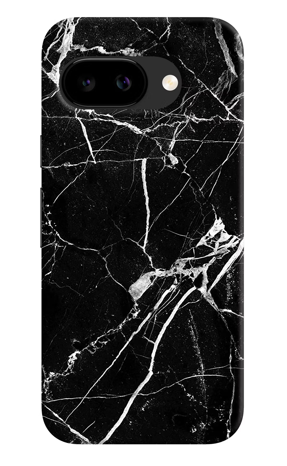 Black Marble Pattern Google Pixel 9A Back Cover
